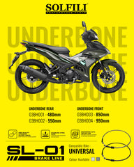 SOLFILI Brake Hose SL-01 Steel Braided Brake Hose Universal Fit