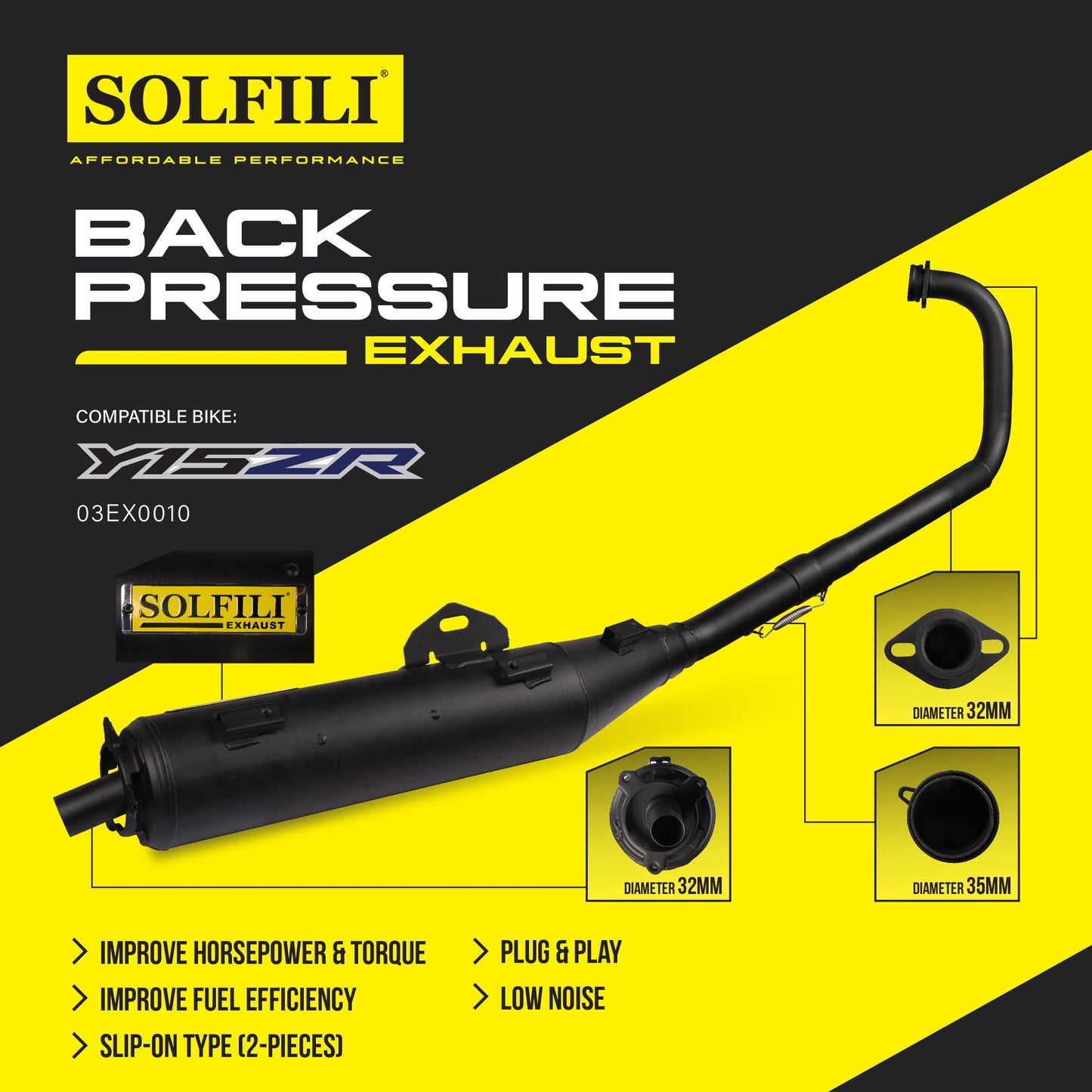 SOLFILI Back Pressure Exhaust